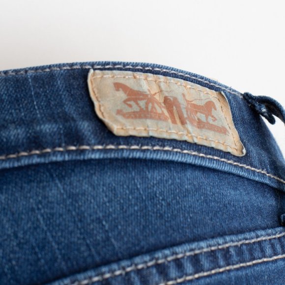 Levi's Leggings 1 (24 X 29) Women's Denim Jeans Medium Wash Zip Fly - Picture 8 of 15